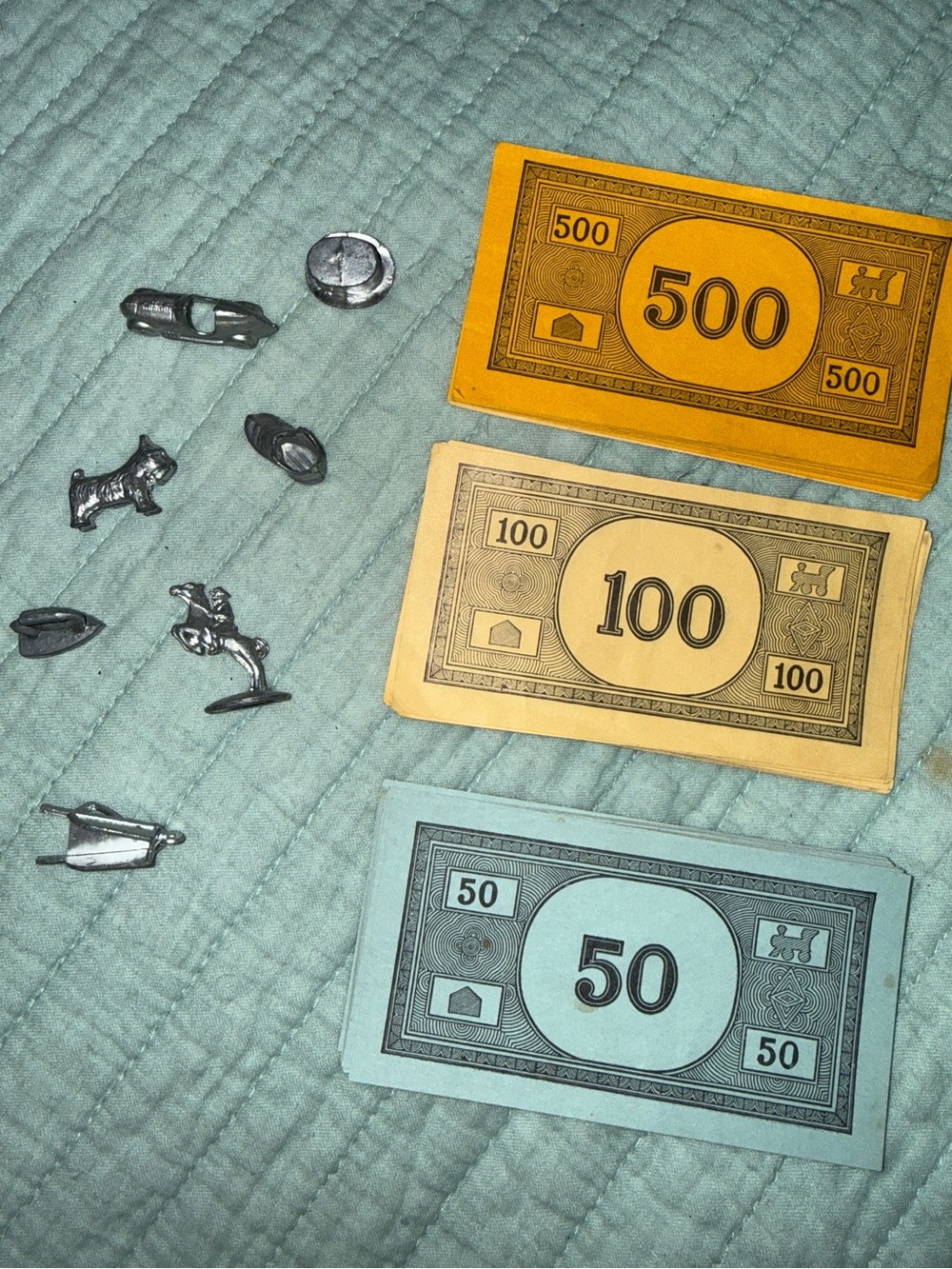 Monopoly Replacement Pieces and Money